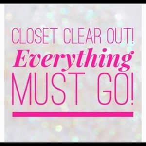 Closet clear out!
